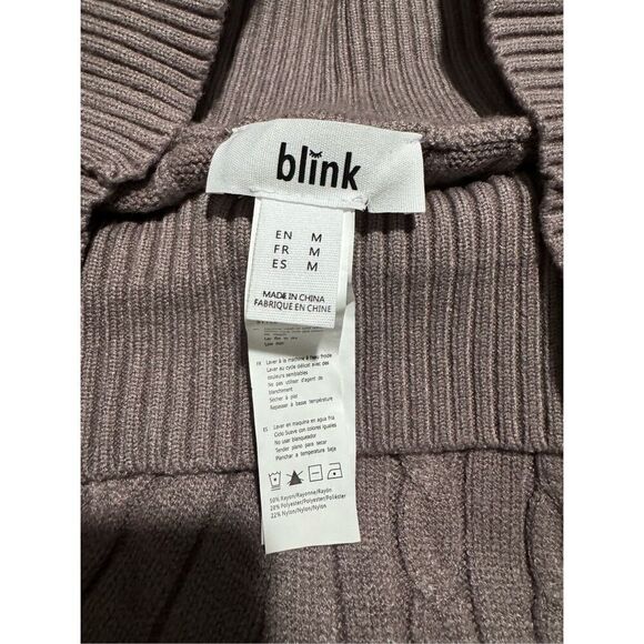 Blink brown knit chunky pants M - Picture 3 of 6